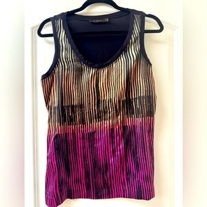 Limited Tank Top Pink and Black Stripes